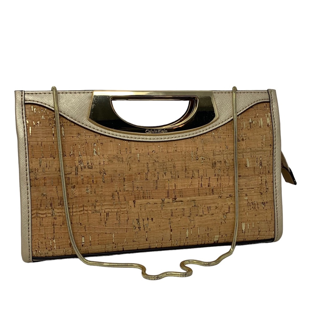 Calvin Klein Metallic Fleck Cork Shoulder